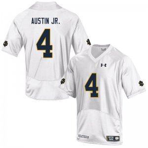 Notre Dame Fighting Irish Men's Kevin Austin Jr. #4 Navy Under Armour Authentic Stitched College NCAA Football Jersey NRB0899SV